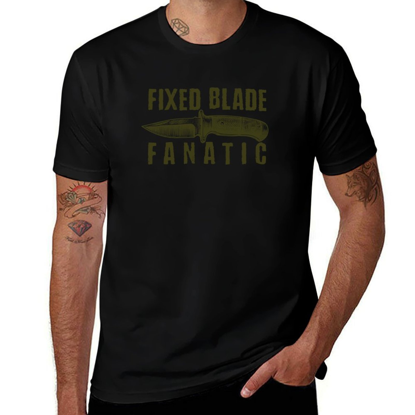 Camiseta Fixed Blade Fanatic - - Edc Carry For Men avaliação e preço