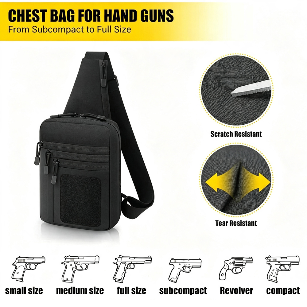 Bolsa de Peito para Transporte - Edc Concealed Carry Holster avaliação e preço